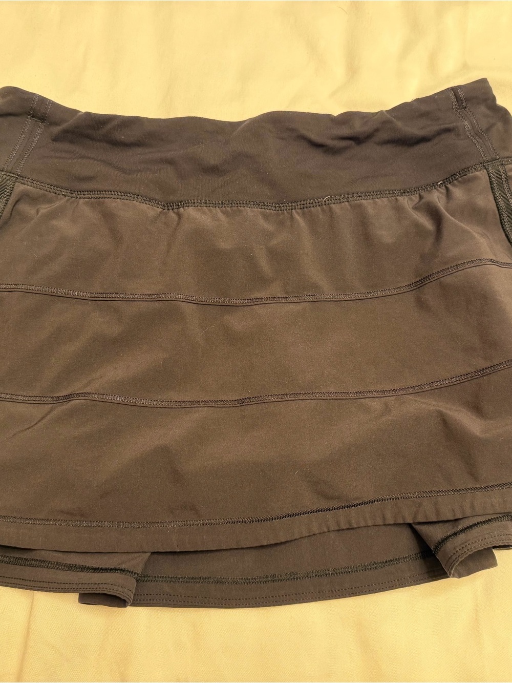 lululemon athletica Black Pace Rival mid rise tennis skirt sz 6 - Picture 2 of 7